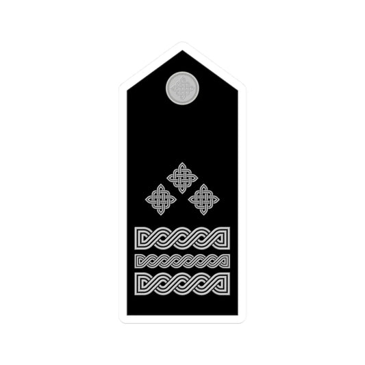 Naramenica svečane odore generala pukovnika HRZ i PZO (Croatia) (Military Rank) STICKER Vinyl Kiss-Cut Decal 2 Inch White - The Sticker Space