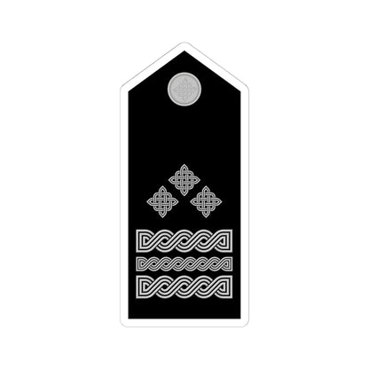 Naramenica svečane odore generala pukovnika HRZ i PZO (Croatia) (Military Rank) STICKER Vinyl Kiss-Cut Decal 6 Inch White - The Sticker Space