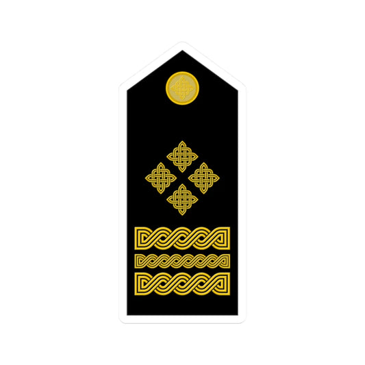 Naramenica svečane odore generala zbora HKoV (Croatia) (Military Rank) STICKER Vinyl Kiss-Cut Decal 2 Inch White - The Sticker Space