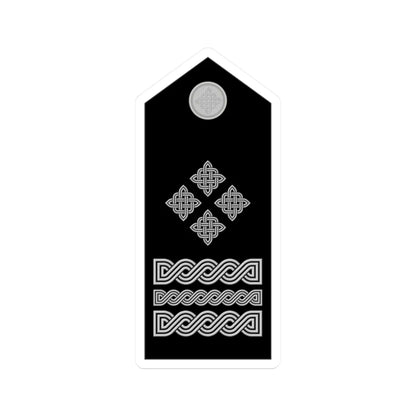 Naramenica svečane odore generala zbora HRZ i PZO (Croatia) (Military Rank) STICKER Vinyl Kiss-Cut Decal 2 Inch White - The Sticker Space