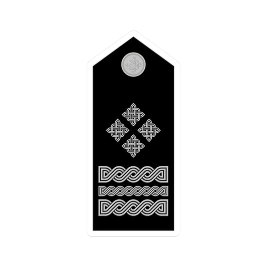 Naramenica svečane odore generala zbora HRZ i PZO (Croatia) (Military Rank) STICKER Vinyl Kiss-Cut Decal 2 Inch White - The Sticker Space