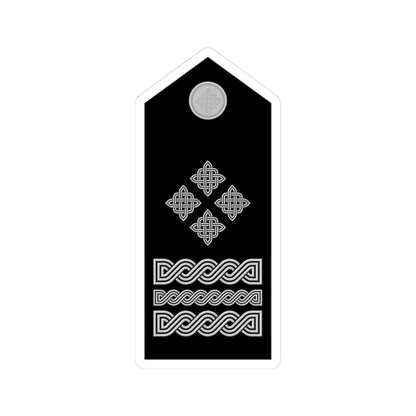 Naramenica svečane odore generala zbora HRZ i PZO (Croatia) (Military Rank) STICKER Vinyl Kiss-Cut Decal 3 Inch White - The Sticker Space