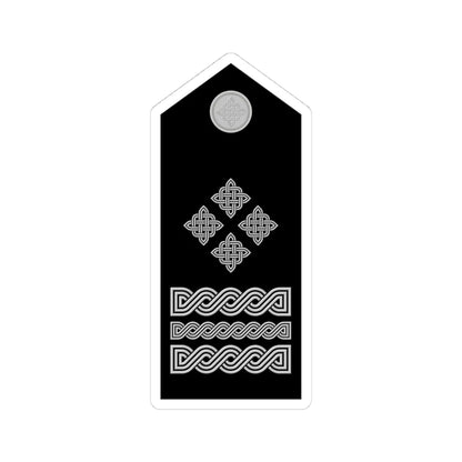 Naramenica svečane odore generala zbora HRZ i PZO (Croatia) (Military Rank) STICKER Vinyl Kiss-Cut Decal 4 Inch White - The Sticker Space