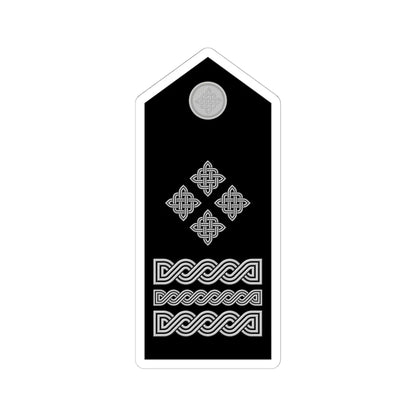 Naramenica svečane odore generala zbora HRZ i PZO (Croatia) (Military Rank) STICKER Vinyl Kiss-Cut Decal 6 Inch White - The Sticker Space