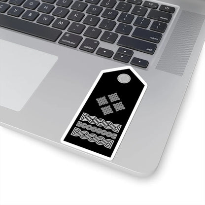 Naramenica svečane odore generala zbora HRZ i PZO (Croatia) (Military Rank) STICKER Vinyl Kiss-Cut Decal - The Sticker Space