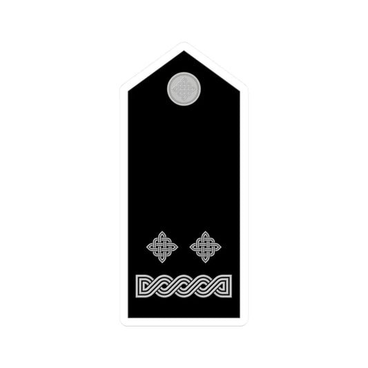 Naramenica svečane odore natporučnika HRZ i PZO (Croatia) (Military Rank) STICKER Vinyl Kiss-Cut Decal 2 Inch White - The Sticker Space