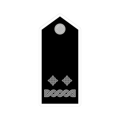 Naramenica svečane odore natporučnika HRZ i PZO (Croatia) (Military Rank) STICKER Vinyl Kiss-Cut Decal 3 Inch White - The Sticker Space