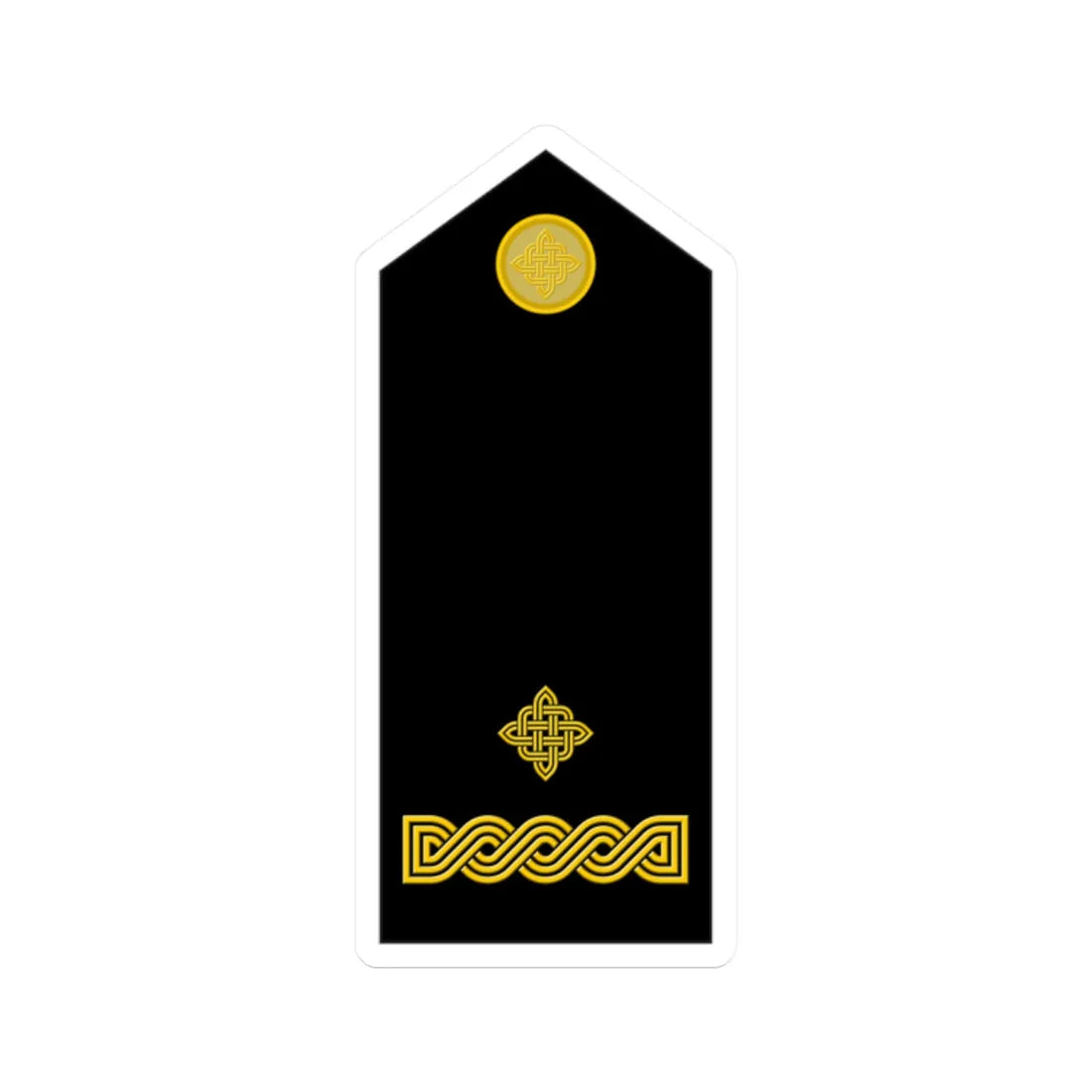 Naramenica svečane odore poručnika HKoV (Croatia) (Military Rank) STICKER Vinyl Kiss-Cut Decal 2 Inch White - The Sticker Space