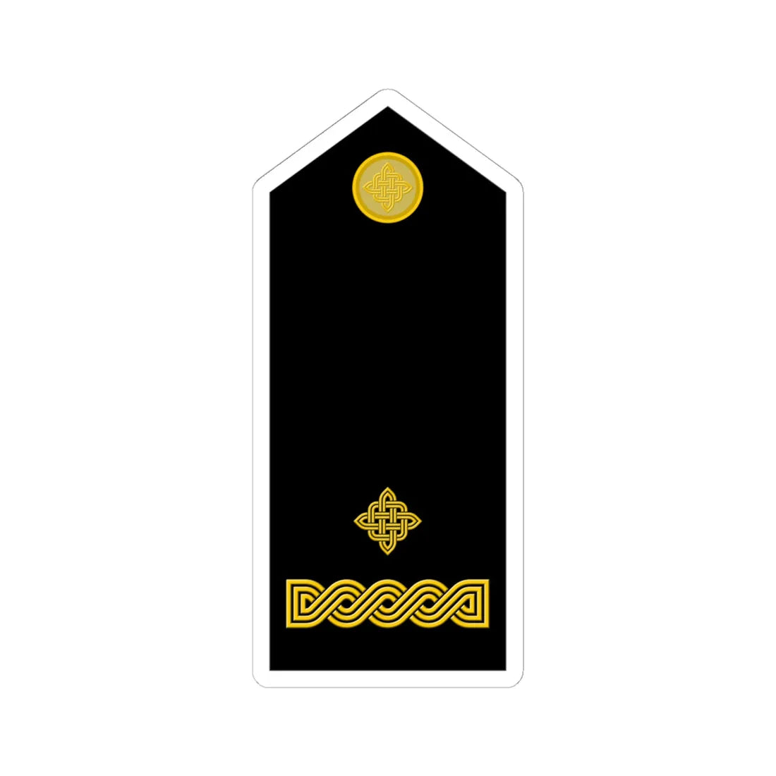 Naramenica svečane odore poručnika HKoV (Croatia) (Military Rank) STICKER Vinyl Kiss-Cut Decal 6 Inch White - The Sticker Space