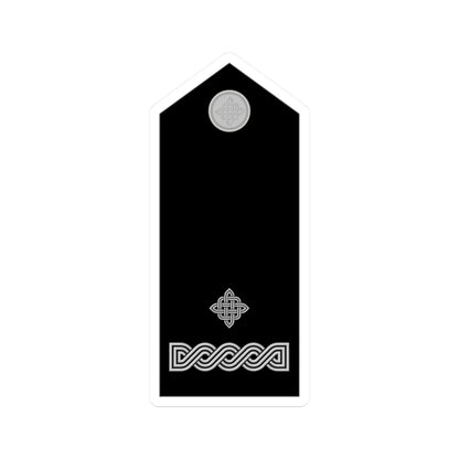 Naramenica svečane odore poručnika HRZ i PZO (Croatia) (Military Rank) STICKER Vinyl Kiss-Cut Decal 2 Inch White - The Sticker Space