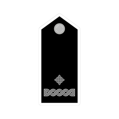 Naramenica svečane odore poručnika HRZ i PZO (Croatia) (Military Rank) STICKER Vinyl Kiss-Cut Decal 3 Inch White - The Sticker Space