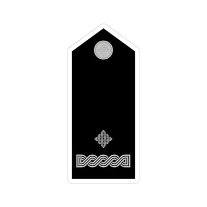 Naramenica svečane odore poručnika HRZ i PZO (Croatia) (Military Rank) STICKER Vinyl Kiss-Cut Decal 4 Inch White - The Sticker Space