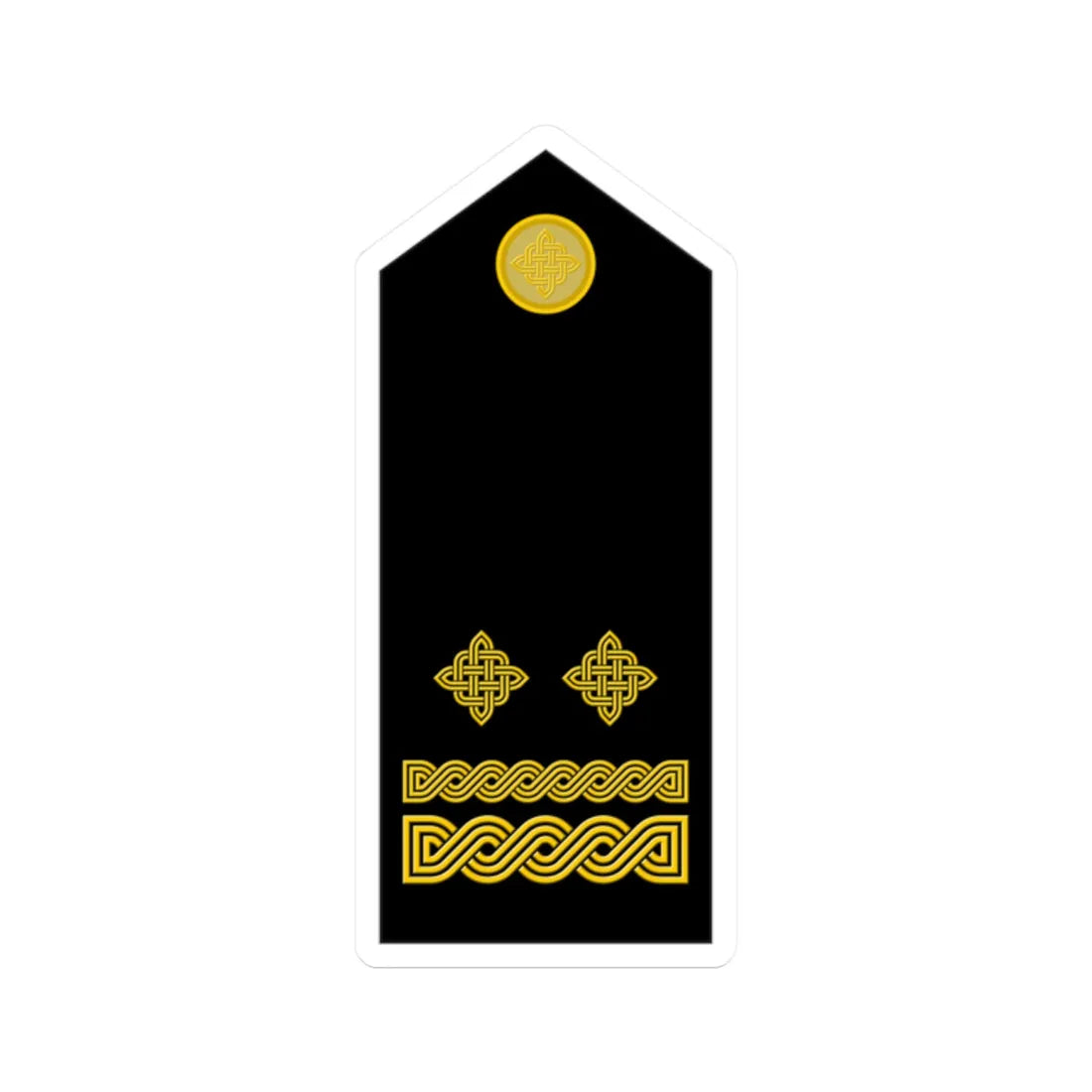 Naramenica svečane odore pukovnika HKoV (Croatia) (Military Rank) STICKER Vinyl Kiss-Cut Decal 2 Inch White - The Sticker Space