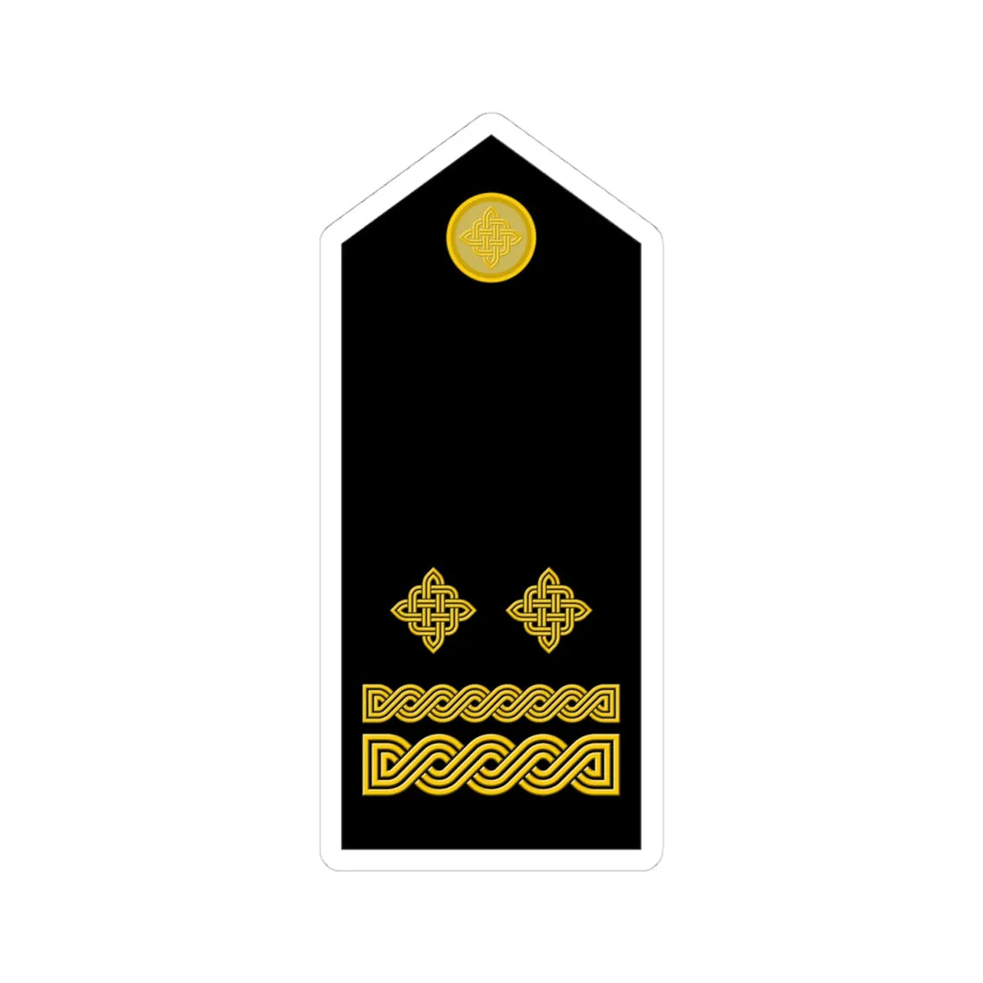 Naramenica svečane odore pukovnika HKoV (Croatia) (Military Rank) STICKER Vinyl Kiss-Cut Decal 4 Inch White - The Sticker Space