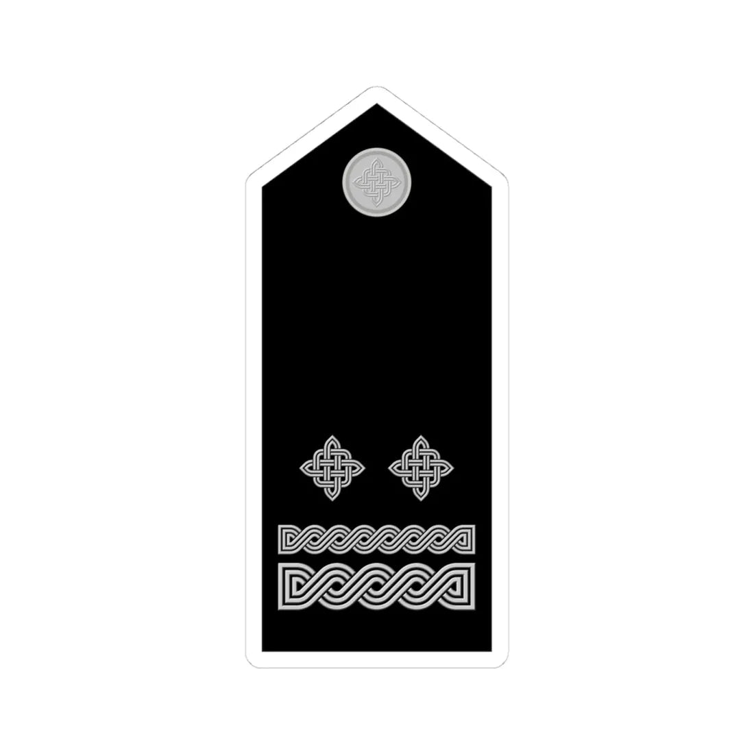 Naramenica svečane odore pukovnika HRZ i PZO (Croatia) (Military Rank) STICKER Vinyl Kiss-Cut Decal 4 Inch White - The Sticker Space