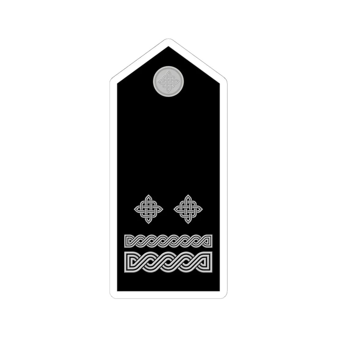 Naramenica svečane odore pukovnika HRZ i PZO (Croatia) (Military Rank) STICKER Vinyl Kiss-Cut Decal 6 Inch White - The Sticker Space