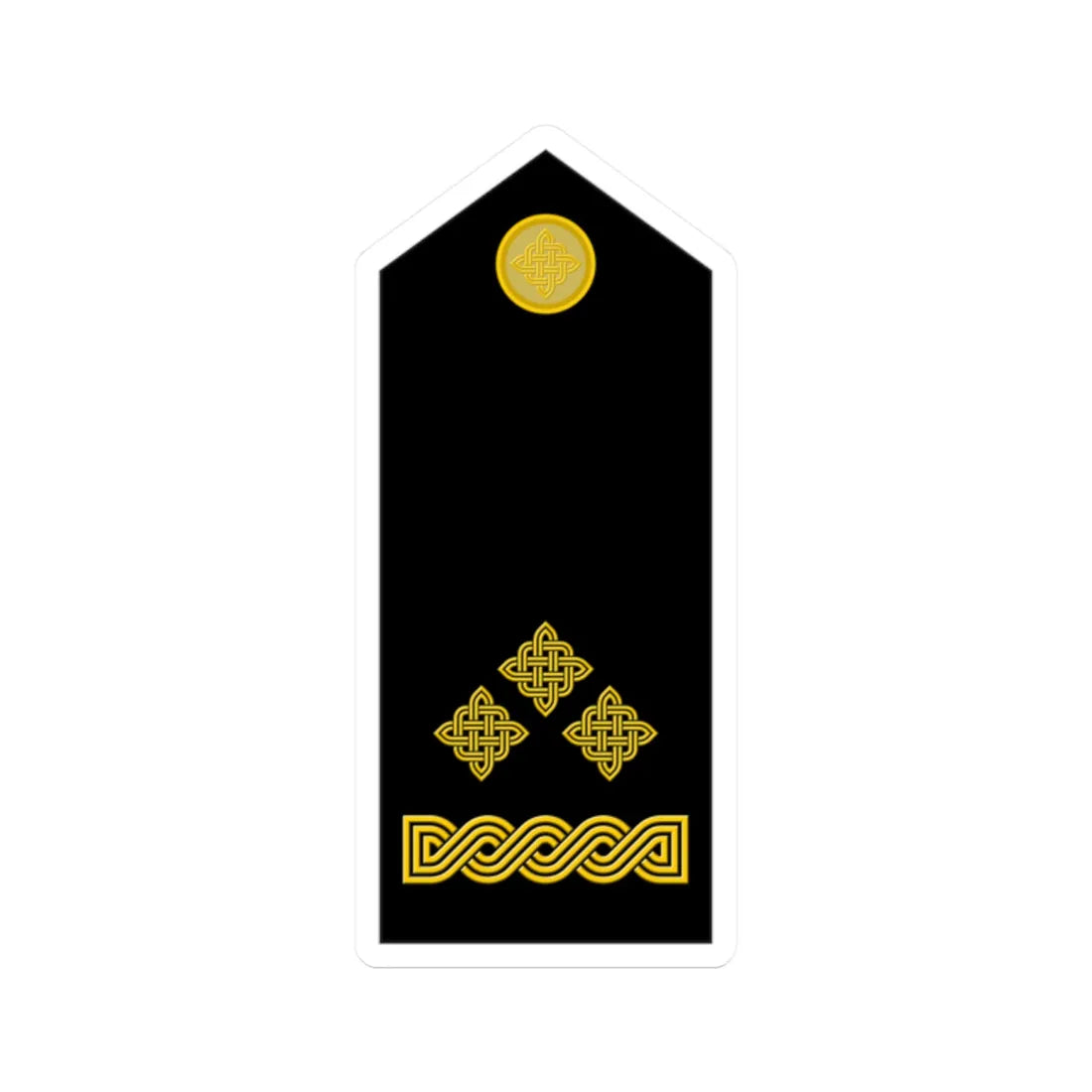 Naramenica svečane odore satnika HKoV (Croatia) (Military Rank) STICKER Vinyl Kiss-Cut Decal 2 Inch White - The Sticker Space