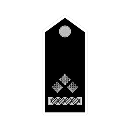 Naramenica svečane odore satnika HRZ i PZO (Croatia) (Military Rank) STICKER Vinyl Kiss-Cut Decal 3 Inch White - The Sticker Space