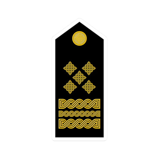 Naramenica svečane odore stožernog generala HKoV (Croatia) (Military Rank) STICKER Vinyl Kiss-Cut Decal 2 Inch White - The Sticker Space