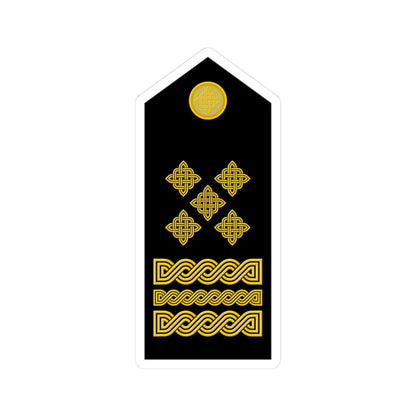 Naramenica svečane odore stožernog generala HKoV (Croatia) (Military Rank) STICKER Vinyl Kiss-Cut Decal 3 Inch White - The Sticker Space