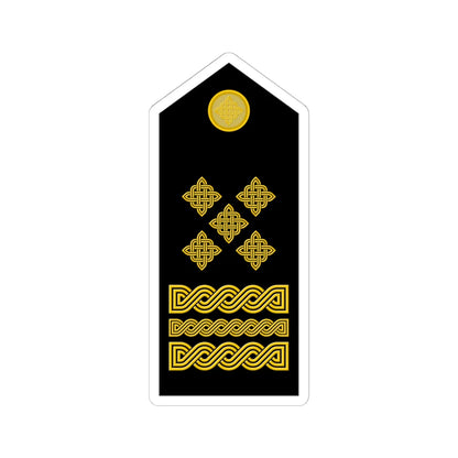 Naramenica svečane odore stožernog generala HKoV (Croatia) (Military Rank) STICKER Vinyl Kiss-Cut Decal 6 Inch White - The Sticker Space