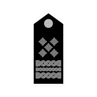 Naramenica svečane odore stožernog generala HRZ i PZO (Croatia) (Military Rank) STICKER Vinyl Kiss-Cut Decal 2 Inch White - The Sticker Space