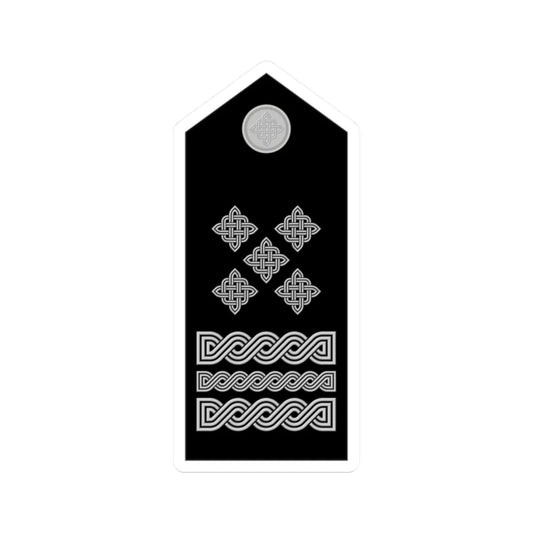 Naramenica svečane odore stožernog generala HRZ i PZO (Croatia) (Military Rank) STICKER Vinyl Kiss-Cut Decal 2 Inch White - The Sticker Space