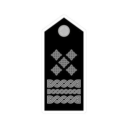 Naramenica svečane odore stožernog generala HRZ i PZO (Croatia) (Military Rank) STICKER Vinyl Kiss-Cut Decal 3 Inch White - The Sticker Space