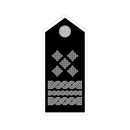 Naramenica svečane odore stožernog generala HRZ i PZO (Croatia) (Military Rank) STICKER Vinyl Kiss-Cut Decal 4 Inch White - The Sticker Space
