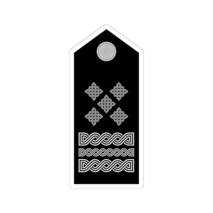 Naramenica svečane odore stožernog generala HRZ i PZO (Croatia) (Military Rank) STICKER Vinyl Kiss-Cut Decal 6 Inch White - The Sticker Space
