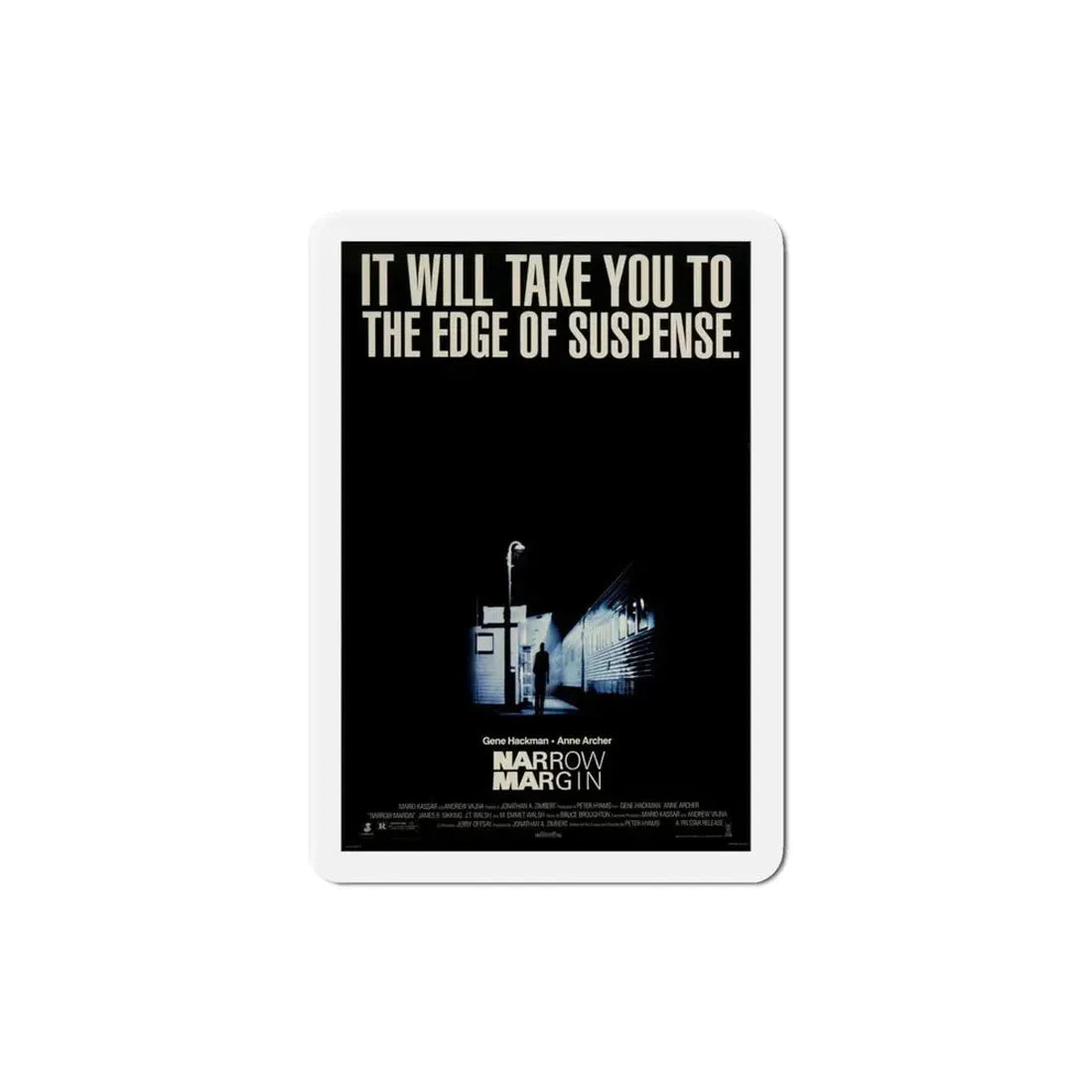 Narrow Margin 1990 Movie Poster Refrigerator Magnet 4 Inch - The Sticker Space