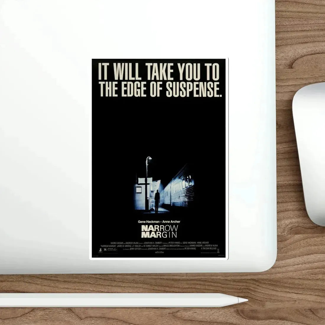 Narrow Margin 1990 Movie Poster STICKER Vinyl Die-Cut Decal - The Sticker Space