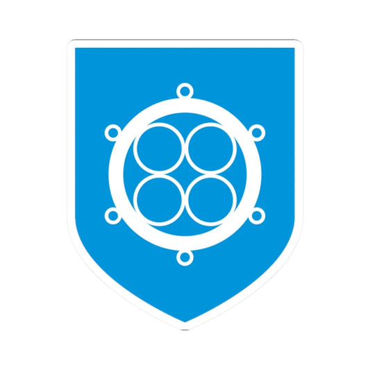 Narva-Jõesuu vapp (Estonia) (Coat of Arms) STICKER Vinyl Kiss-Cut Decal 2 Inch White - The Sticker Space