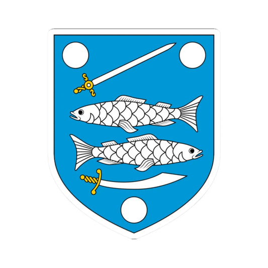 Narva vapp (Estonia) (Coat of Arms) STICKER Vinyl Kiss-Cut Decal 2 Inch White - The Sticker Space