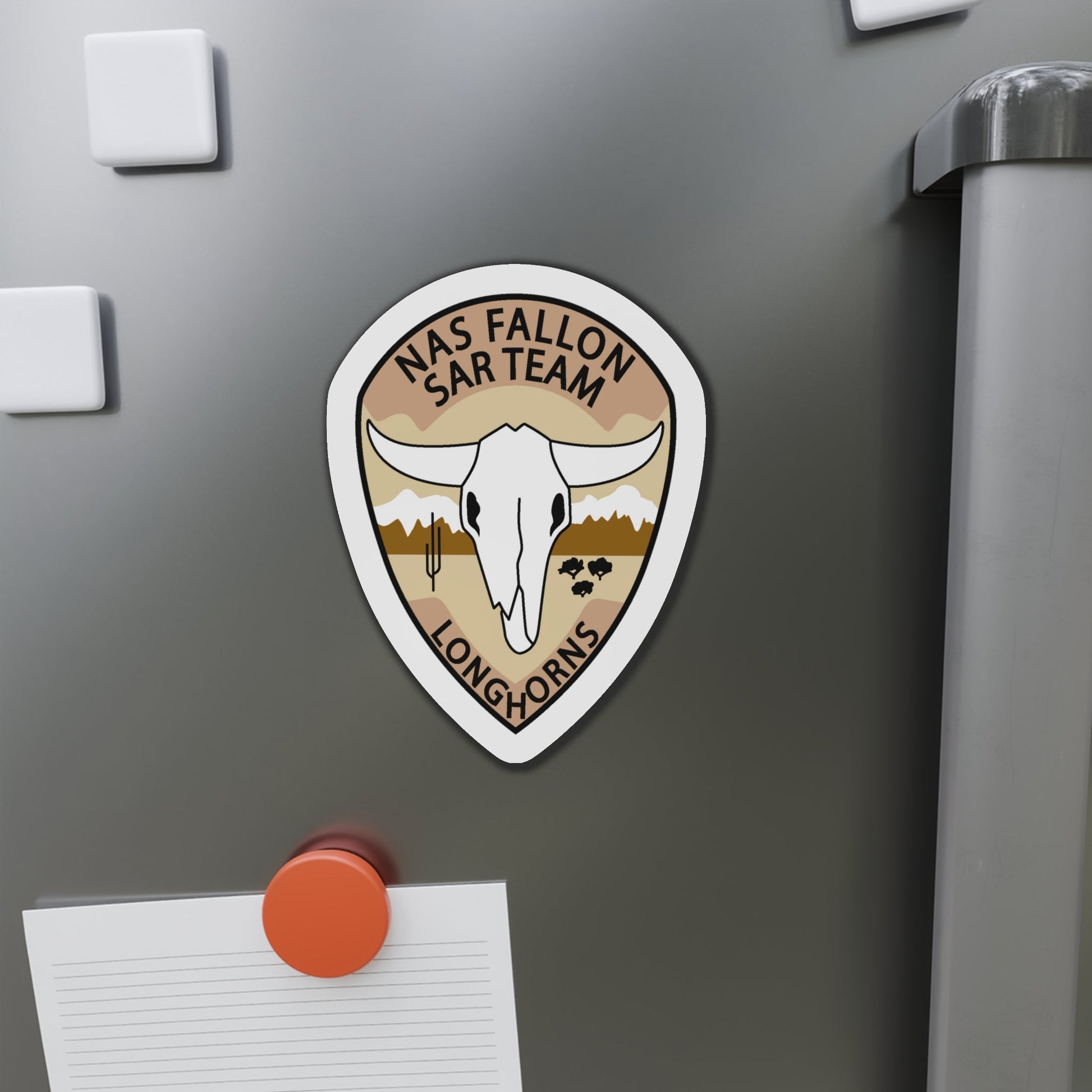 NAS Fallon SAR Longhorns (U.S. Navy) Die-Cut Magnet-The Sticker Space