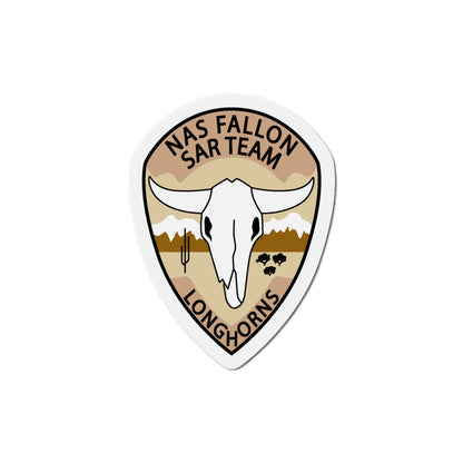 NAS Fallon SAR Longhorns (U.S. Navy) Die-Cut Magnet-5" x 5"-The Sticker Space