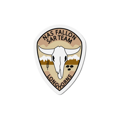 NAS Fallon SAR Longhorns (U.S. Navy) Die-Cut Magnet-6 × 6"-The Sticker Space