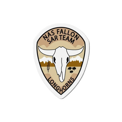 NAS Fallon SAR Longhorns (U.S. Navy) Refrigerator Magnet 3 Inch - The Sticker Space