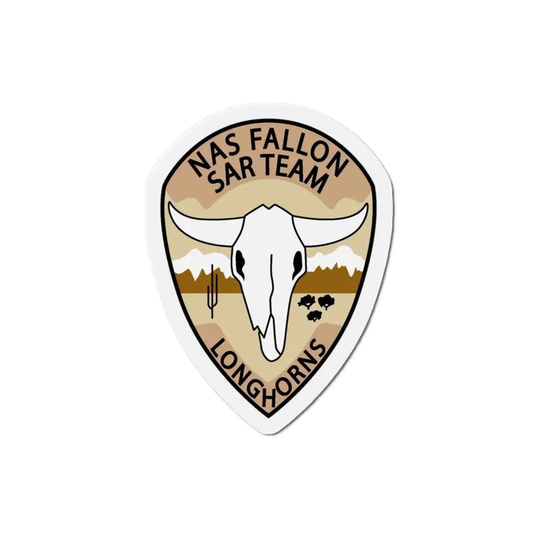 NAS Fallon SAR Longhorns (U.S. Navy) Refrigerator Magnet - The Sticker Space
