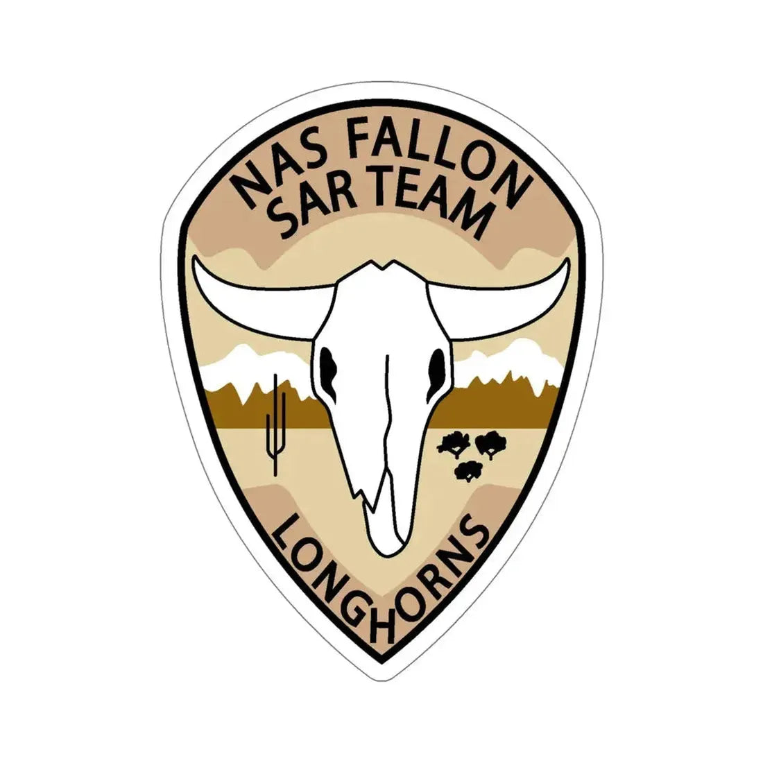 NAS Fallon SAR Longhorns (U.S. Navy) STICKER Vinyl Die-Cut Decal 6 Inch - The Sticker Space