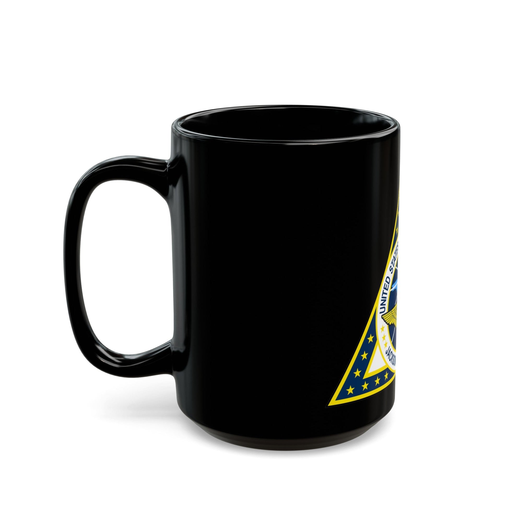 NAS Jacksonville FL (U.S. Navy) Black Coffee Mug-The Sticker Space