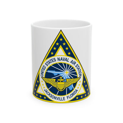 NAS Jacksonville FL (U.S. Navy) White Coffee Mug-11oz-The Sticker Space