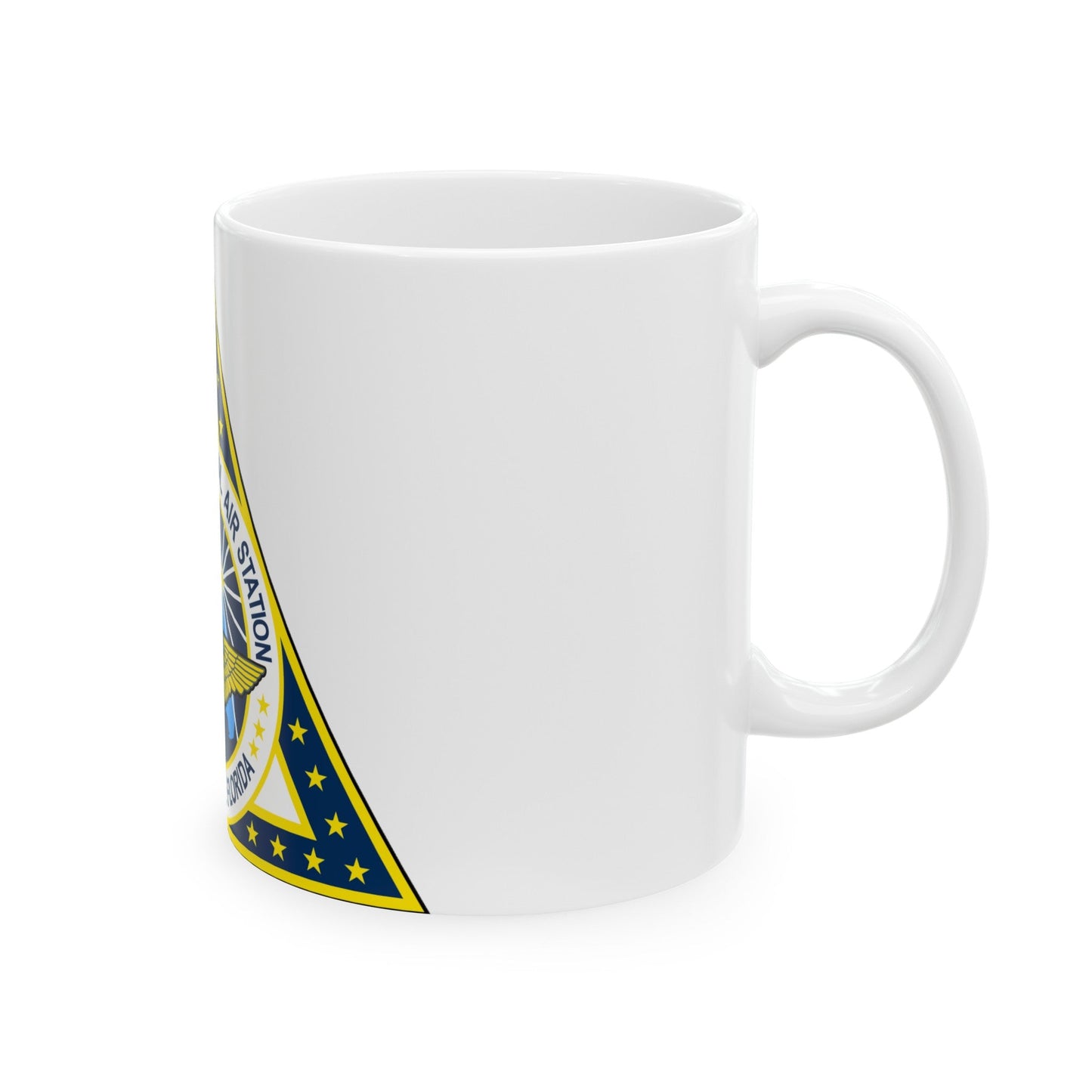 NAS Jacksonville FL (U.S. Navy) White Coffee Mug-The Sticker Space