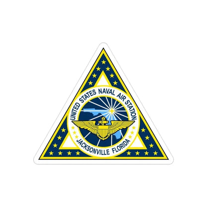 NAS Jacksonville FL (U.S. Navy) Transparent STICKER Die-Cut Vinyl Decal 3 Inch Transparent - The Sticker Space