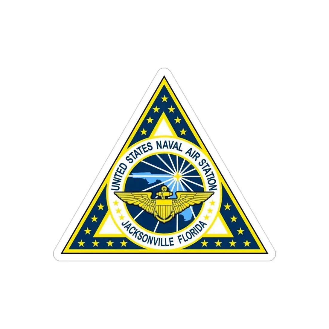 NAS Jacksonville FL (U.S. Navy) Transparent STICKER Die-Cut Vinyl Decal 4 Inch Transparent - The Sticker Space