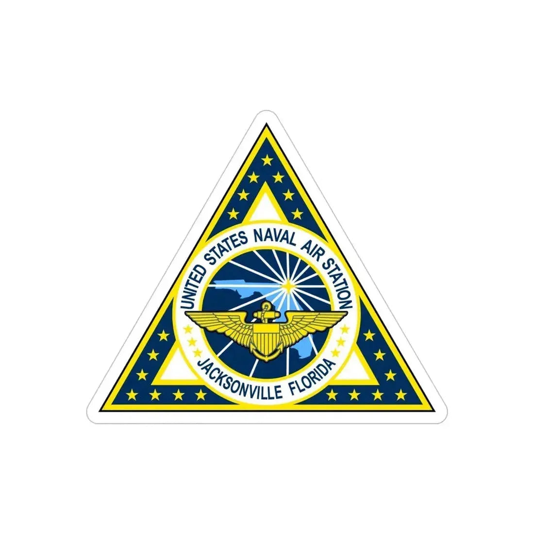 NAS Jacksonville FL (U.S. Navy) Transparent STICKER Die-Cut Vinyl Decal 5 Inch Transparent - The Sticker Space