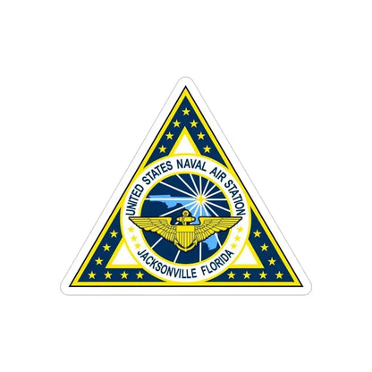 NAS Jacksonville FL (U.S. Navy) Transparent STICKER Die-Cut Vinyl Decal 5 Inch Transparent - The Sticker Space