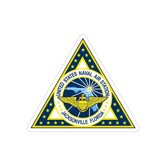 NAS Jacksonville FL (U.S. Navy) Transparent STICKER Die-Cut Vinyl Decal 6 Inch Transparent - The Sticker Space