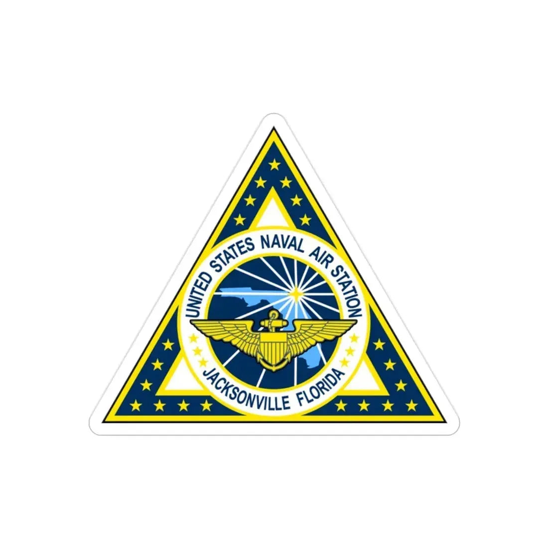 NAS Jacksonville FL (U.S. Navy) Transparent STICKER Die-Cut Vinyl Decal - The Sticker Space