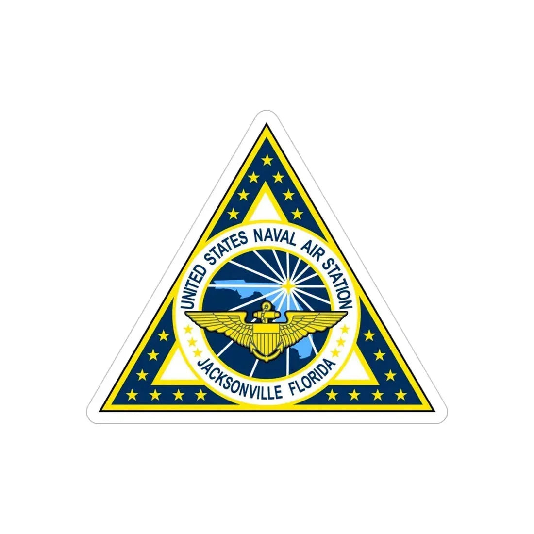 NAS Jacksonville FL (U.S. Navy) Transparent STICKER Die-Cut Vinyl Decal - The Sticker Space